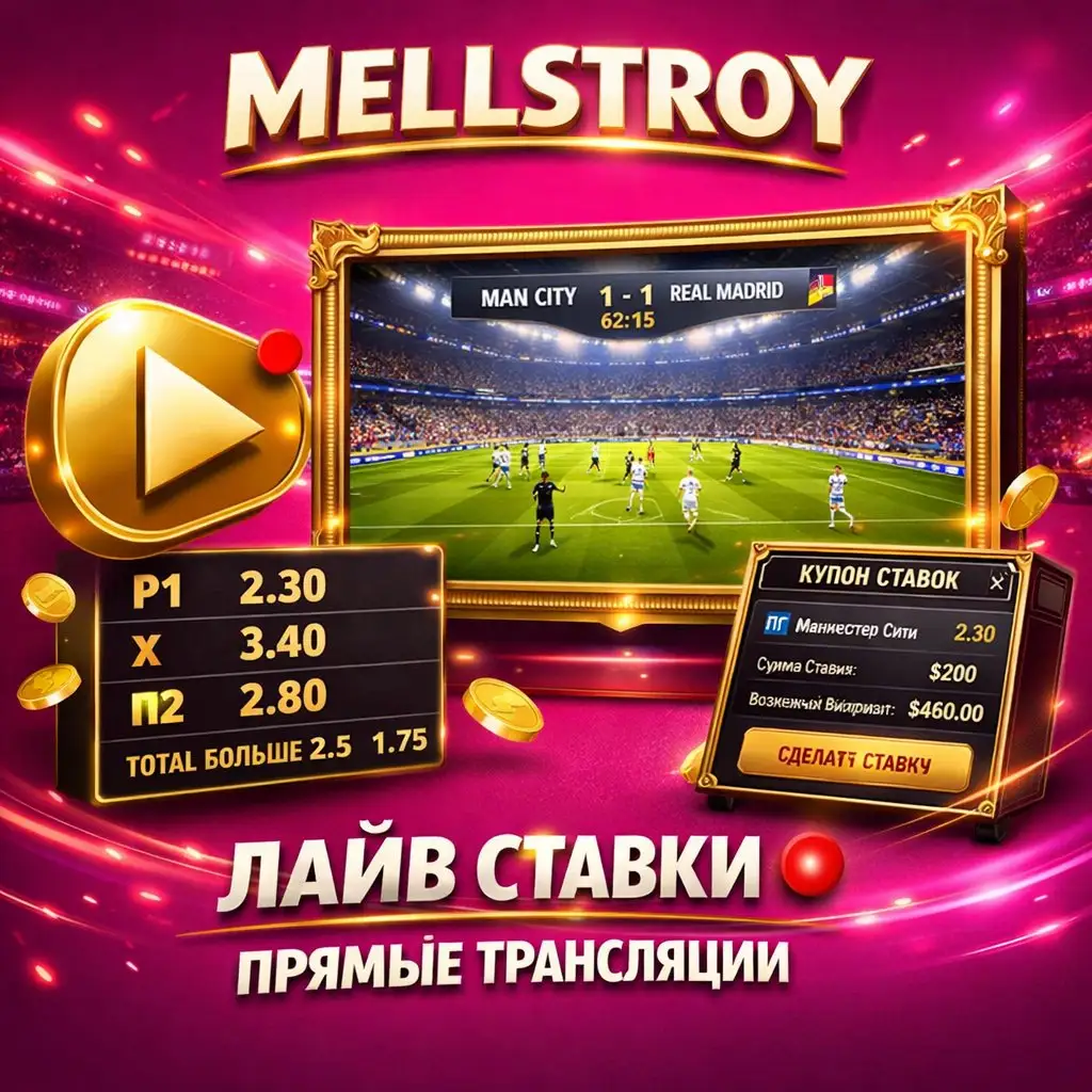 Mellstroy live ставки на спорт прямые трансляции